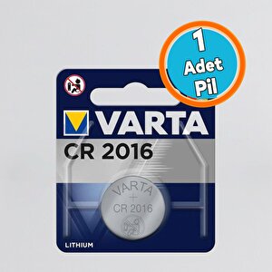 1 Adet Düğme Para Pili Cr2016 Anahtar Saat Oyuncak Elektronik Cihaz 3v 80 Mah Blister Lityum Batarya