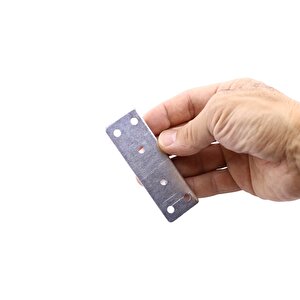 Mobilya Sabitleme Köşe Bağlantı Demiri 30x90 Mm 10 Adet Set Düz Metal Gönye Dolap Kitaplık Vestiyer
