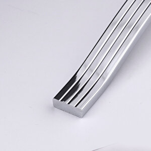 Mobilya Kulpu Paslanmaz Sağlam Kulplar Kulbu Dayanıklı Modern 320 Mm Krom Gümüş Çizgili Metal