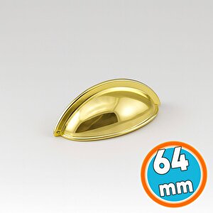 Mobilya Çekmece Dolap Kapak Kulpu Modern Mutfak Kulpları Kulp 64 Mm Gold Altın Renk Metal