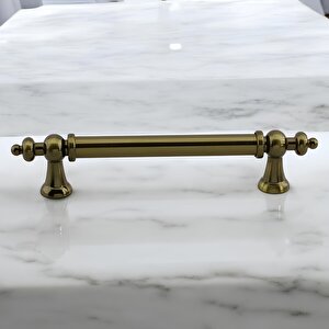 Mobilya Çekmece Mutfak Dolabı Dolap Kapak Kulb Kulpu Metal Antik Sarı Kulp 128 Mm 12.8 Cm