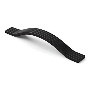 Mobilya Çekmece Kolu Mutfak Dolabı Ve Kapak Kulpları Dayanıklı Modern Siyah Metal Kulp 128 Mm