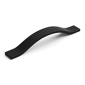 Mobilya Çekmece Kolu Mutfak Dolabı Ve Kapak Kulpları Dayanıklı Modern Siyah Metal Kulp 128 Mm