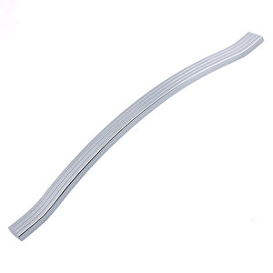 Mobilya Kulpu 256 Mm Vida Aralığı Paslanmaz Sağlam Kulpları Kulbu Krom Gümüş Çizgili Metal 10 Adet