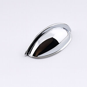 Mobilya Çekmece Dolap Kapak Kulpu Modern Mutfak Kulpları Kulp 64 Mm Krom Gümüş Renk Metal