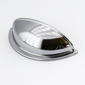 Mobilya Çekmece Dolap Kapak Kulpu Modern Mutfak Kulpları Kulp 64 Mm Krom Gümüş Renk Metal