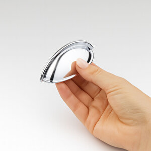 Mobilya Çekmece Dolap Kapak Kulpu Modern Mutfak Kulpları Kulp 64 Mm Krom Gümüş Renk Metal