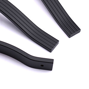 Mobilya Kulpu Çizgili Model Dayanıklı Uzun Ömürlü Modern Tasarım Siyah 160 Mm Çizgili Metal