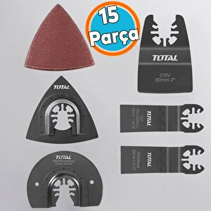 Çok Amaçlı Kesici Uç Seti 15 Parça Ahşap Metal Zımpara Testere Bıçak Kazıyıcı Uyum