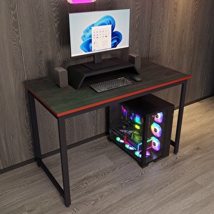Siyah Renk Oyuncu Masası 60x120 Cm - Bilgisayar Masası - Gamer Masası - Gaming Masa - Sks-120