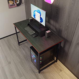 Siyah Renk Oyuncu Masası 60x120 Cm - Bilgisayar Masası - Gamer Masası - Gaming Masa - Sks-120