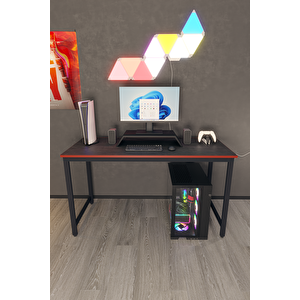 Siyah Oyuncu Masası 60x140 Cm, Siyah Renk Bilgisayar Masası, Gamer Masası, Gaming Masa - Sks-140