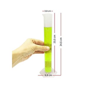 Isolab 100ml Plastik Mezür Kabartma Skala
