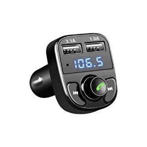 Hello 12-24 Volt 3.1 Amper Hızlı Şarj Destekli Çift Usb/sd-bluetooth Fm Transmitter Hl-19680