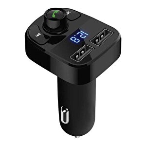 Hello 12-24 Volt 3.1 Amper Hızlı Şarj Destekli Çift Usb/sd-bluetooth Fm Transmitter Hl-19680