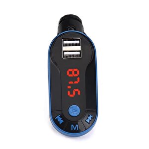 Hello Usb-sd-bluetooth-mp3 Destekli 12-24 Volt Ekranlı Hafızasız Fm Transmitter Hl-19682