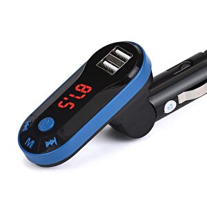 Hello Usb-sd-bluetooth-mp3 Destekli 12-24 Volt Ekranlı Hafızasız Fm Transmitter Hl-19682