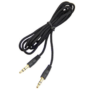 3.5 Mm Stereo Erkek Erkek Araç Teyp Cep Telefonu Müzik Ses Bağlantı İpli Aux Kablo 1.5 M
