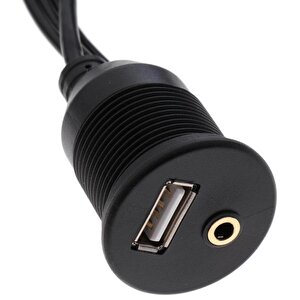 4825 Usb 2rca 3.5mm Aux Araç İçi Kontrol Paneli Uzatma Ek Kablosu