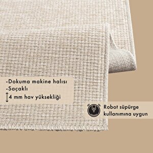 Pandora Modern Halı Ekru (80x300 Cm) Ekru