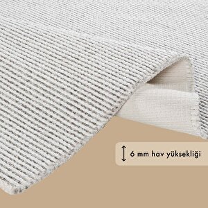 Sura Modern Halı Gri (100x300 Cm) Gri