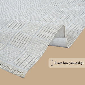 Anemon Modern Halı Beyaz (155x230 Cm) Beyaz