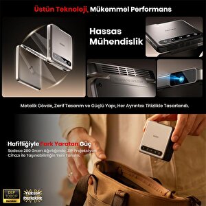 Vankyo Aurzen Zip Katlanabilir Dlp 1080p Destekli Bataryalı Projeksiyon Cihazı +auto Focus+auto Keystone+type-c Hızlı Şarj+6g Wifi