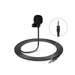 4 Pin 3.5 Mm Telefon Kamera İçin Yaka Mikrofonu