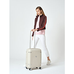 Pierre Cardin Kabin Boy %100 Polipropilen Valiz Gri 04pc7070