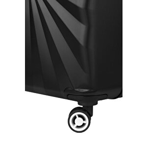 2'li Valiz Seti Polikarbon Büyük Boy - Kabin Boy Valiz Siyah 1809