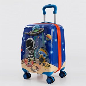 Ççs 5254 Çocuk Valizi Uzay Figürlü