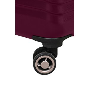 2'li Valiz Seti Polikarbon Orta Boy - Kabin Boy Valiz Bordo 1811