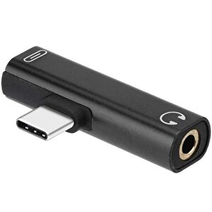 4490 Type C To 3.5mm Stereo Kulaklık Aux Şarj Çevirici Dönüştürücü Adaptör