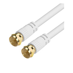 2 M Rg6-u6 F Konnektörlü Hazır Uydu Anten Kablosu