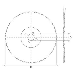 Glg 300x2x32mm Bw Diş Kaplamasız - Hss Daire Testere Bıçağı (bakır, Prinç, Alüminyum Kesimi)