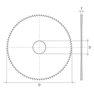 Glg 125x0.5x22mm 160a Diş Hss Freze Daire Testere Bıçağı (her Türlü Metal, Pleksi, Plastik Kesimi)