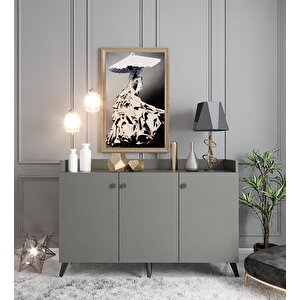 Bar Konsol Antrasit 150 cm