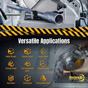 Kronberg 355x2.4x25.4mm 84tcg Diş Paslanmaz Profiller İçin - Tct Elmas Daire Testere (kuru Kesim)