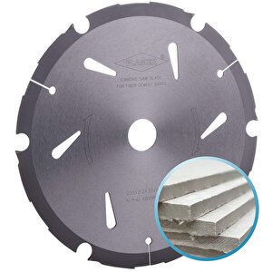 Flamex 235x2x30mm 6 Diş Pcd Dairesel Fibercement Kesim Testeresi (betopan, Hekimboard, Ekobord)