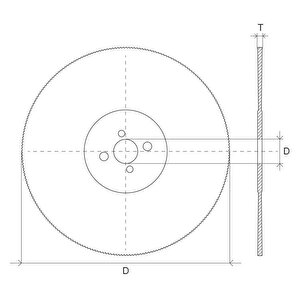 Krabbe 275x2x32mm Bw Diş Tialn Kaplamalı - Hss Daire Testere Bıçağı (demir Alaşımlı Metal Kesimi)