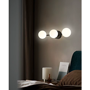 Simaavize Modern Opal 3'lü Camlı Aplik