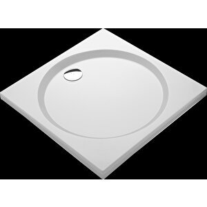 80x80 Kare Yassı Slim Duş Teknesi H:3,5 Cm 80x80 cm
