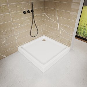 100x100 Kare Monoblok Duş Teknesi H:12 Cm