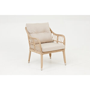Çeşme Rattan Bahçe Oturma Grubu (2+1+1+m)-cappucino
