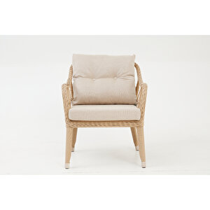 Çeşme Rattan Bahçe Oturma Grubu (2+1+1+m)-cappucino
