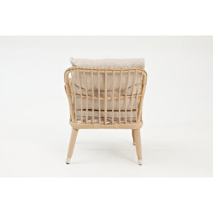 Çeşme Rattan Bahçe Oturma Grubu (2+1+1+m)-cappucino
