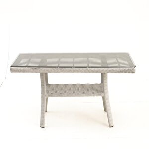 Çeşme Rattan Bahçe Oturma Grubu (2+1+1+M)-Antrasit