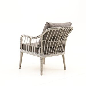 Çeşme Rattan Bahçe Oturma Grubu (2+1+1+M)-Antrasit