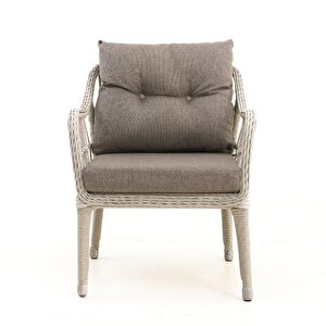 Çeşme Rattan Bahçe Oturma Grubu (2+1+1+M)-Antrasit