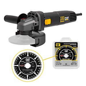 Dx3090 720watt 125mm Profesyonel Avuç Taşlama + Da09052 Genel Amaçlı Elmas Kesme Diski